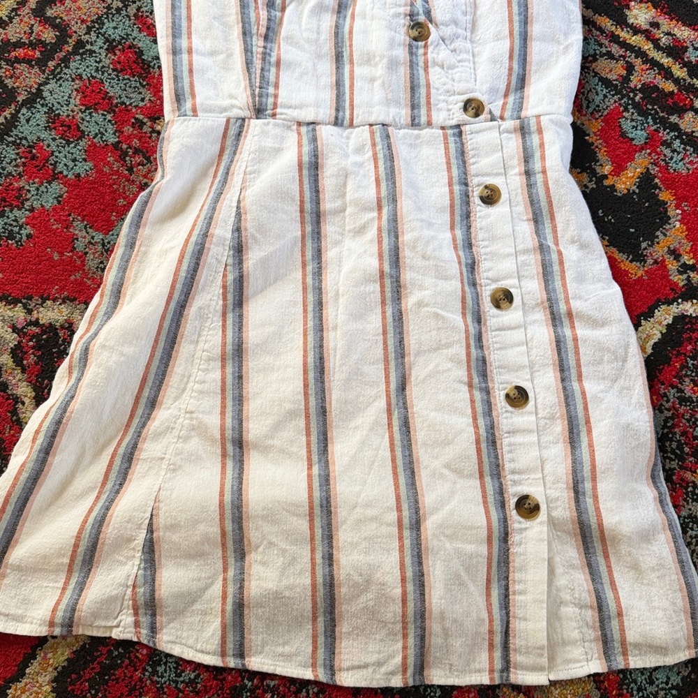✨ Effortless Summer Stripe Button Dress ✨ - Picture 5 of 6